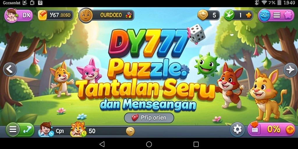 Tampilan gameplay Puzzle DY777 yang menggugah rasa ingin tahu.