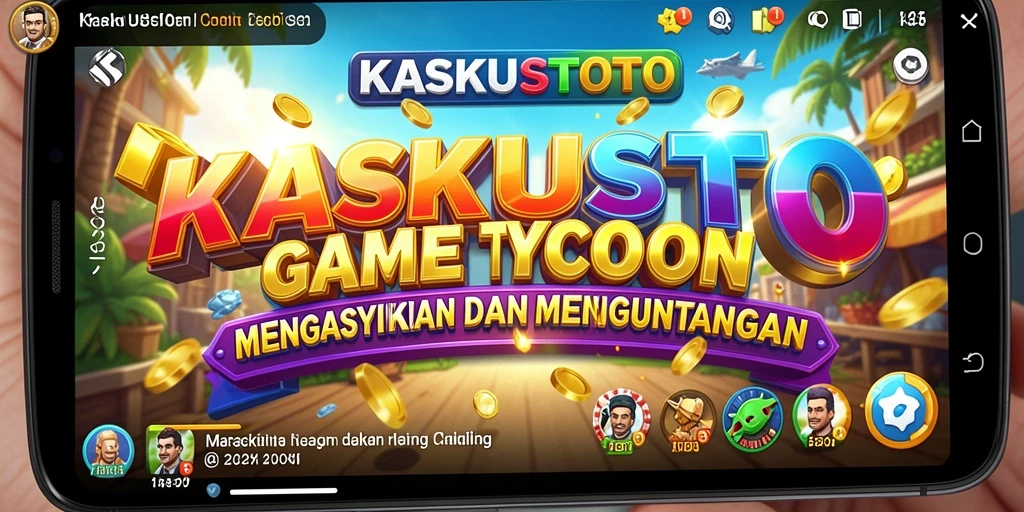 Tampilan gameplay KASKUSTOTO dengan berbagai strategi bisnis yang menarik.