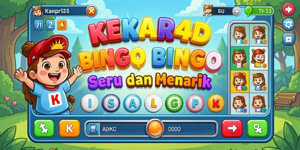 Screenshot gameplay bingo menarik di KEKAR4D.