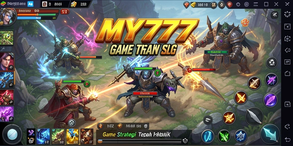 Tampilan menarik dari gameplay strategi MY777.