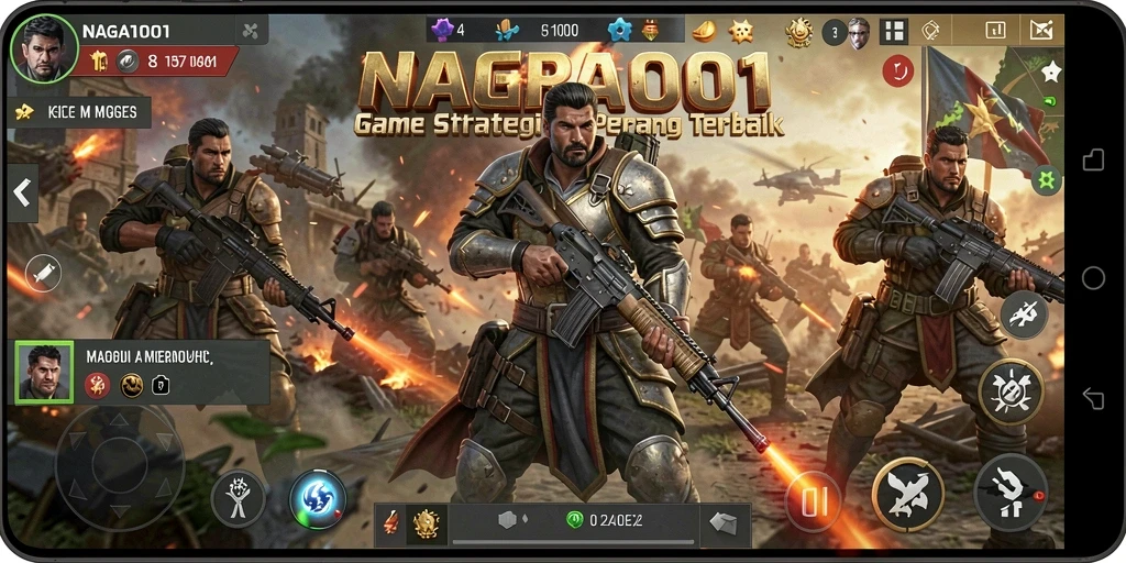 Screenshot gameplay NAGA1001 dengan pertempuran yang mendebarkan.