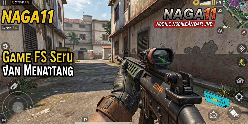 Screenshot utama NAGA11 menampilkan pertempuran FPS yang mendebarkan dan grafis yang memukau.