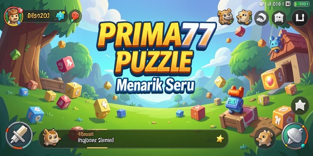 Screenshot dari gameplay PRIMA77 yang menunjukkan berbagai teka-teki menarik.