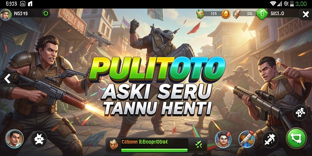 Tampilan seru gameplay PULITOTO saat melawan musuh.